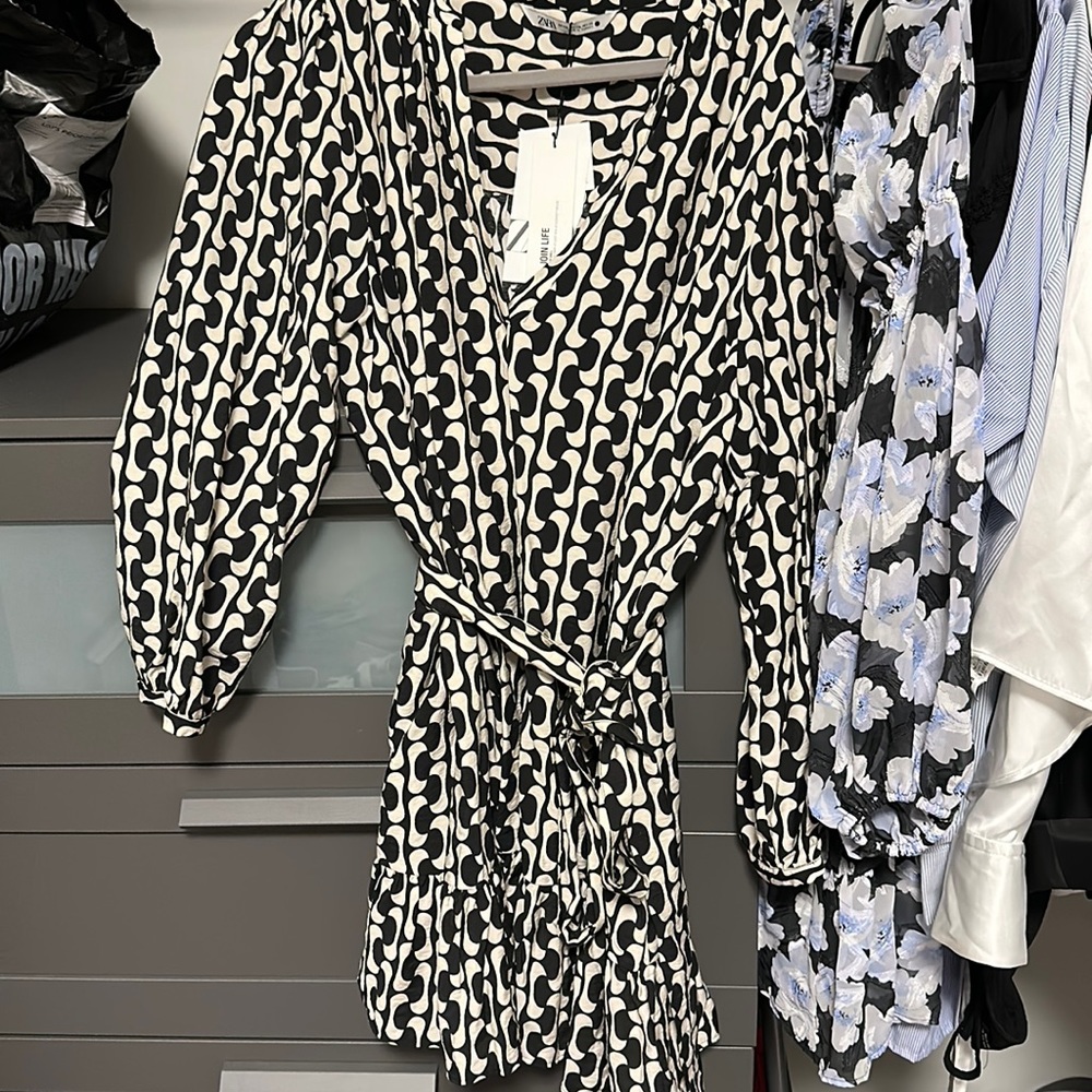 Zara belt dress
